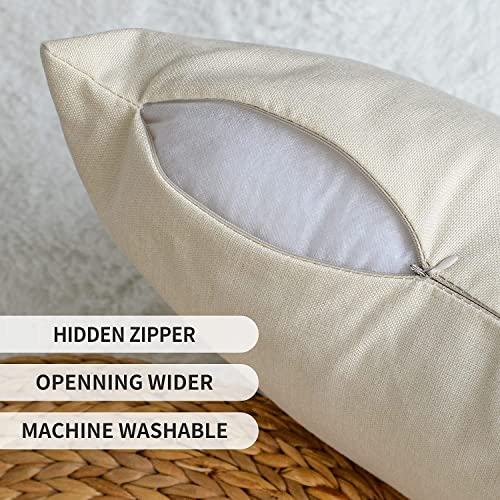 AVOIN colorlife Chinoiserie Grandmillennial Flower Throw Pillow Covers 12 x 20 Inch Set of 2, Cotton Sateen Breathable Cushion Case Soft for Sofa Couch