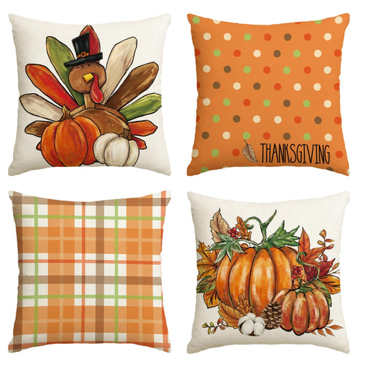 Fall Thanksgiving Pillow Cover