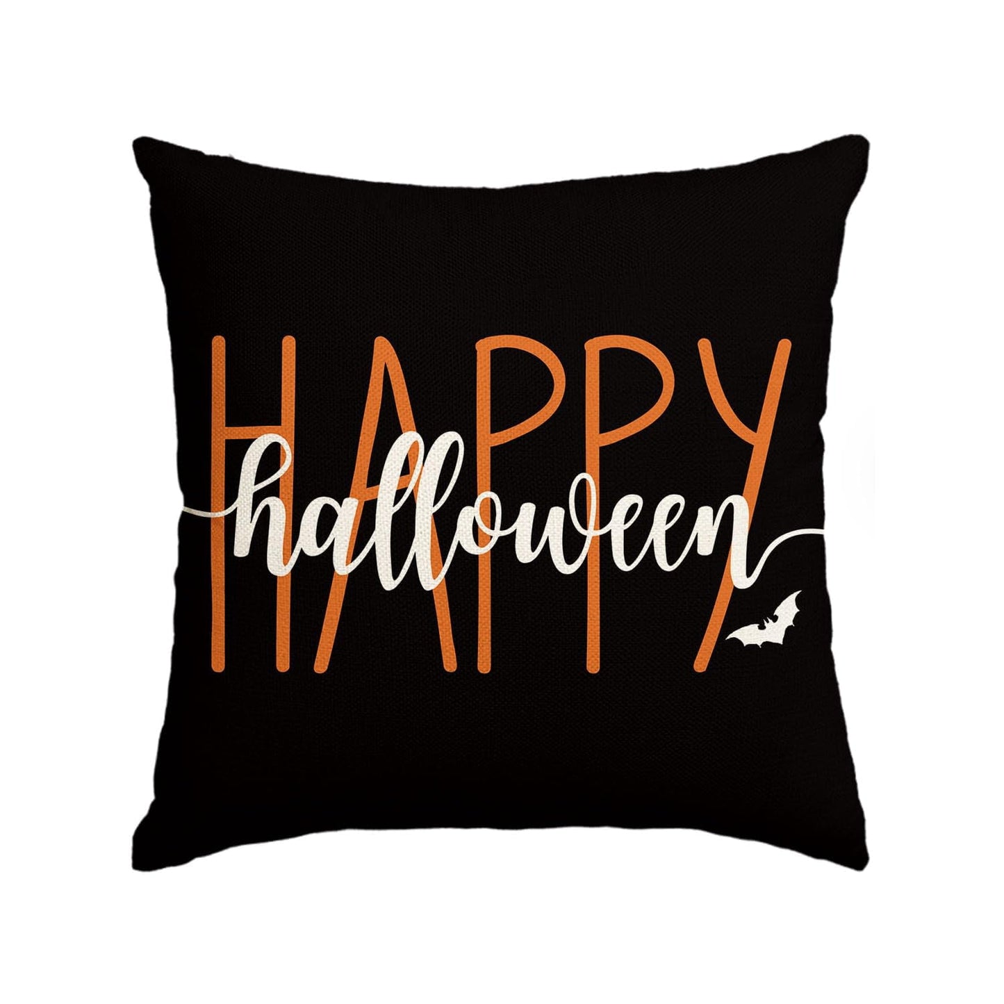 Happy Halloween Throw Pillow Cover 18 x 18 Inch